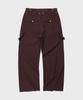 THEVINYLHOUSE Open Double Knee Pants Burgundy