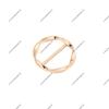 Women's Trench Coat Metal Round Spiral Ladder Belt Buckle - Decorative Button Accessory