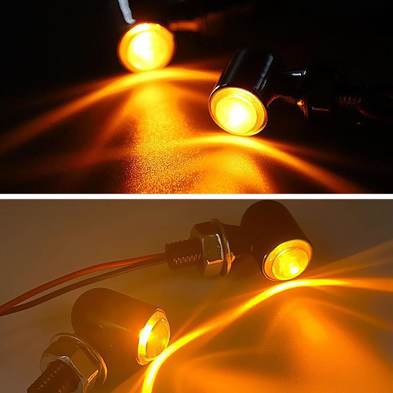 Motorcycle Turn Signal Light Indicator Blinker Lamp 8mm 12V Moto Led Turn Signal Lights For Honda For Yamaha For Cafe Racer