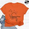 Sun Ocean Shirt Graphic Boho Summer T Shirts Trendy Beach Tee Cute Minimalist Summer T-Shirts Short Sleeve Trip Women's Shirts