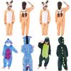 Stylish Animal Flannel Onesie Pajamas For Kids Soft Sleepwear Perfect For Home Lounging