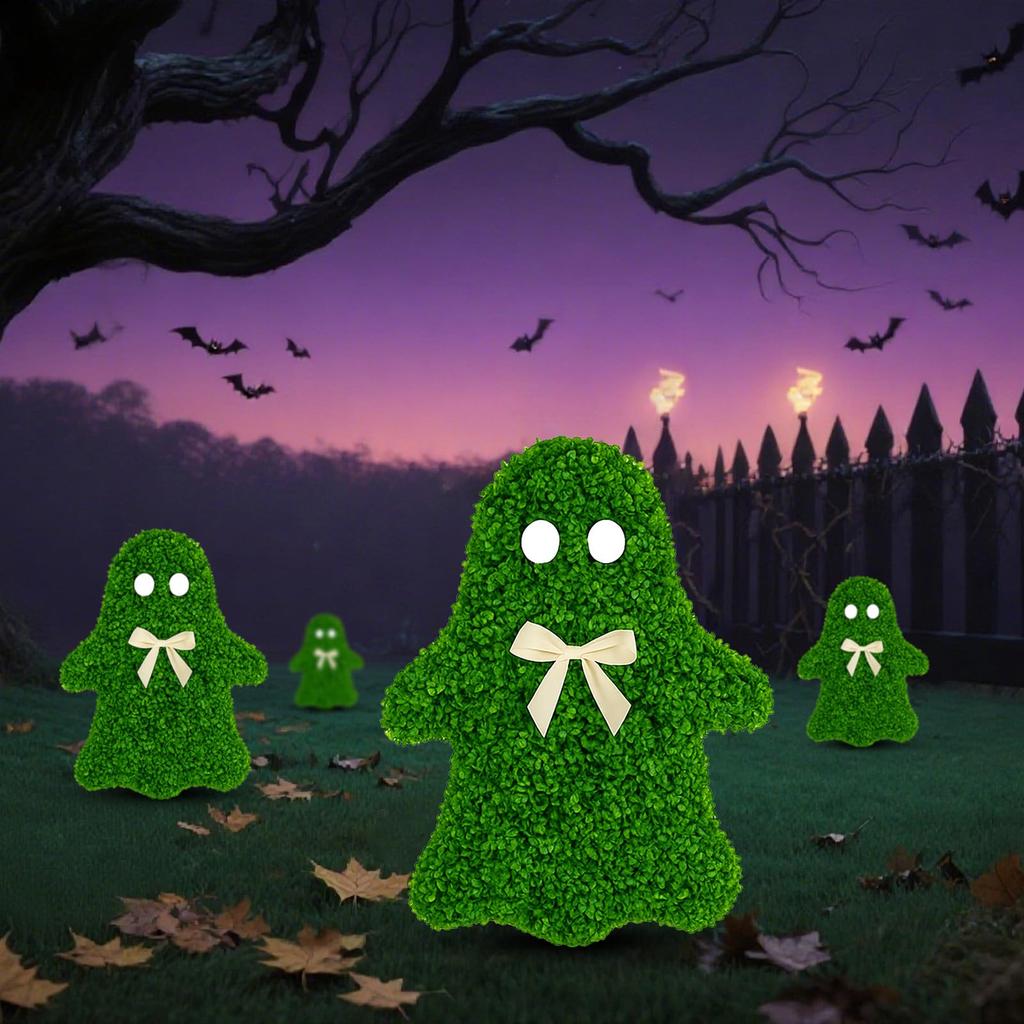 Halloween Ghosts Garden Decorations, Halloween Ghosts Yard Signs With Stake, Outdoor Decorations Signs For Lawns Decor Yard Garden Decor