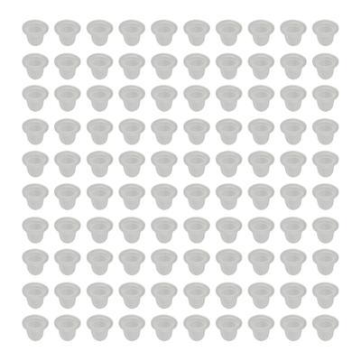 100 Stück Tattoo-Farbbecher Einweg-Silikon-Tattoo-Pigmentbecher Transparent Tintenhalter M