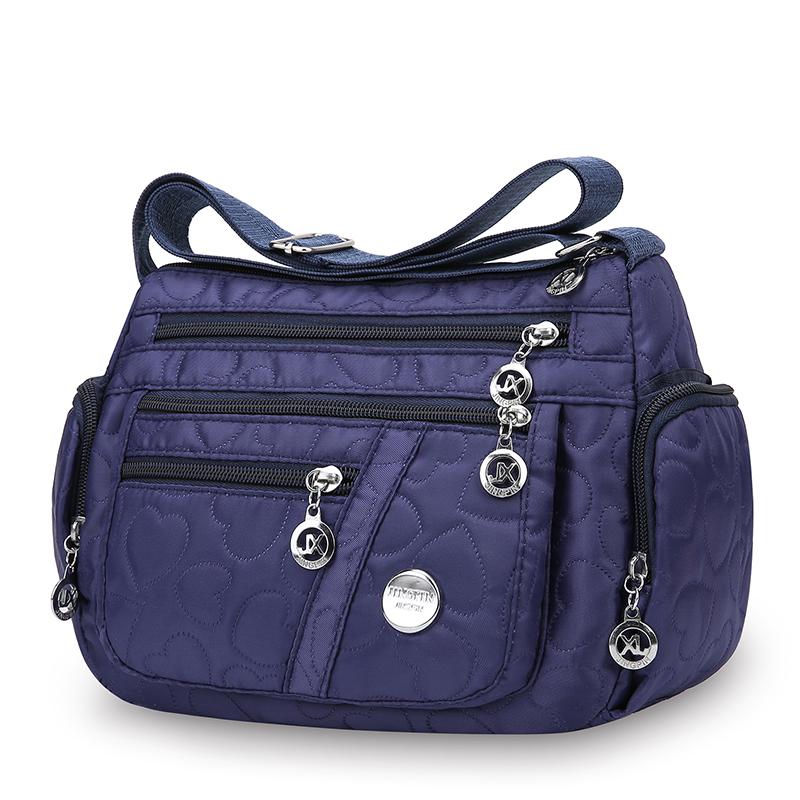 Bag Women's Large Capacity Shoulder Bag Waterproof and Wear Resistant Multi Pocket Commuter Leisure Outdoor Crossbody Bag