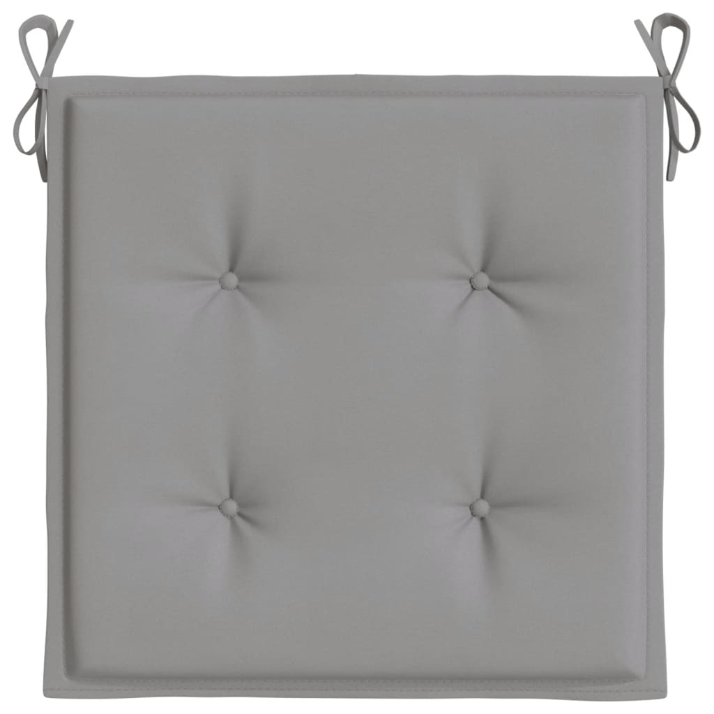 vidaXL Gartenstuhl-Kissen 2 Stk. Grau 50x50x3 cm Oxford-Gewebe