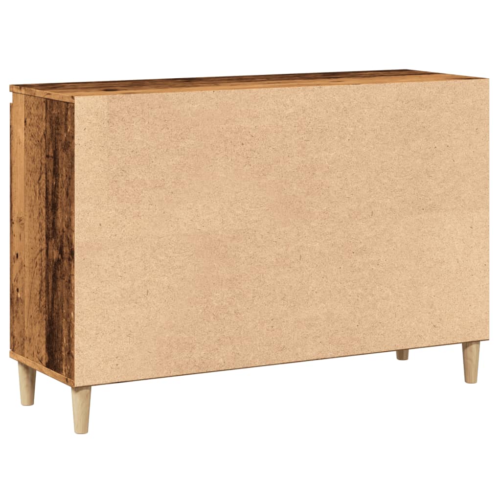 Sideboard Rustic Wood Look 102 x 35 x 70 cm Engineered Wood