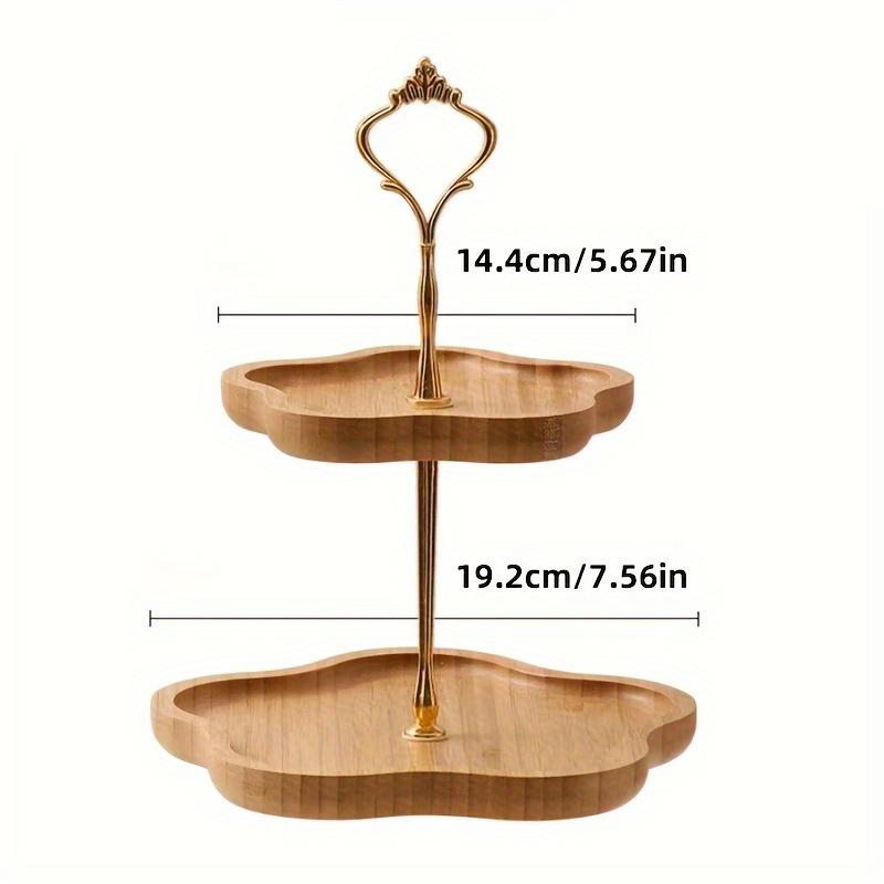 

Многоярусная сервировочная тарелка Фруктовая ваза для стола в гостиной Тарелка для закусок Подставка для десертов к послеполуденному чаю Праздничное сервировочное блюдо Подставка для конфет и торта 2Layer-S