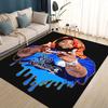 HOT Rod Wave 3D Print Rapper Star Rug Carpet for Living Room Bedroom Home Decor,kids Play Non-slip for Sofa Doormat