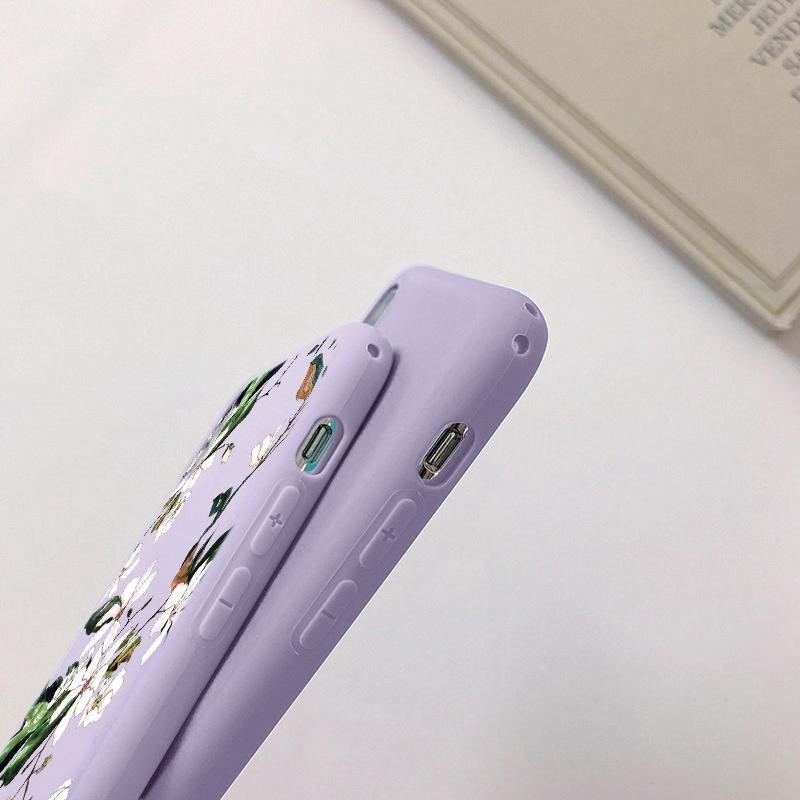 Flowers Soft silikonové pouzdro pro Samsung A55 A35 M35 S24 Xiaomi Redmi Note 13 Pro 13C 14 Poco C65 iPhone Huawei Honor 200 Realme Camera Shockproof Cover