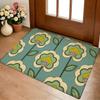 O-Orla Kiely Flower Floor Mat Cozy Flannel Soft Thick Non-Slip Mat For Living Room Bedroom Kitchen Decor Rugs