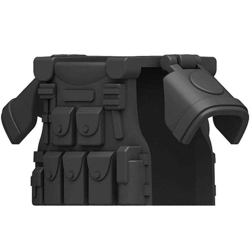 Military Soldiers Fighter Tactical Vest Accessories Building Block Rebound Clothes Armor Bricks Gift Toys For Children J083