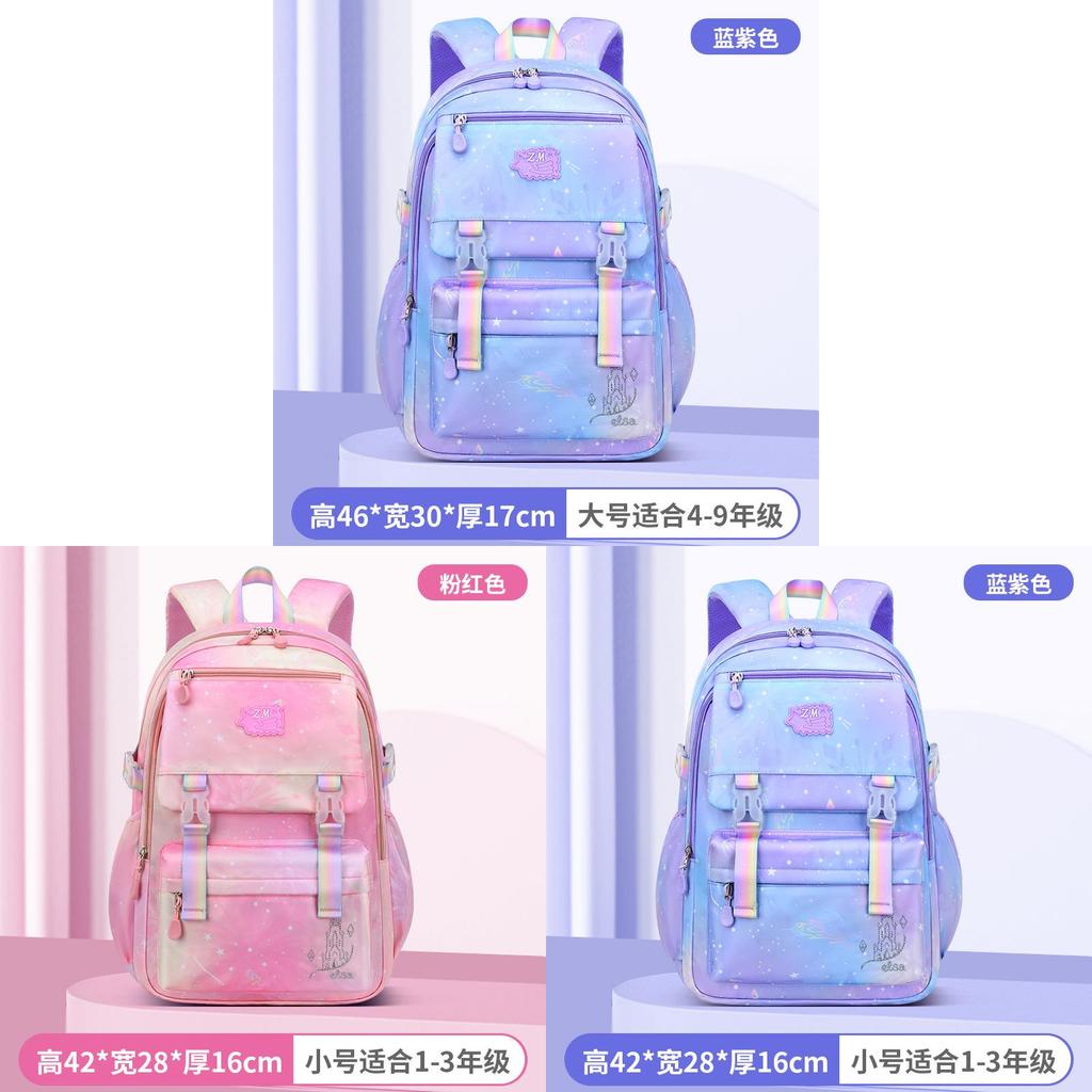 Baby Kids Backpack For Elementary School Girls With Lightweight Nylon And Gradient Design For School Use