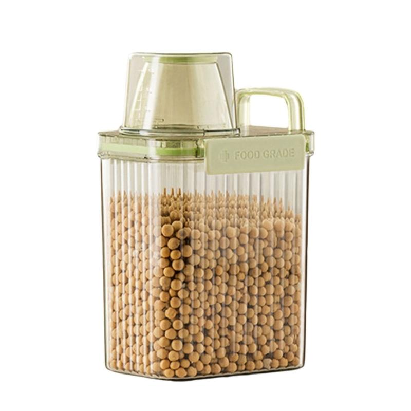 Convenient Rice Bucket Sealed Sealing Food Organizer with Lid Practical Storage Container Tank for Kitchen and Office