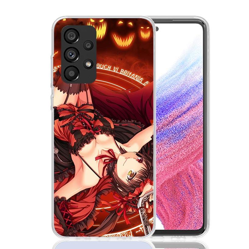 Date A Live Tokisaki Kurumi Phone Case For Samsung Galaxy A52 A32 A22 A12 A02S A50S A30S A51 A31 AA71 Note 20 Ultra 10 S10 Plus