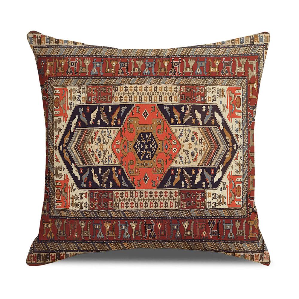 Retro European Style Throw Pillow Covers With Digital Printing Of Short Plush Fabric Car-Shaped Sofa Cushion Office Home Decor