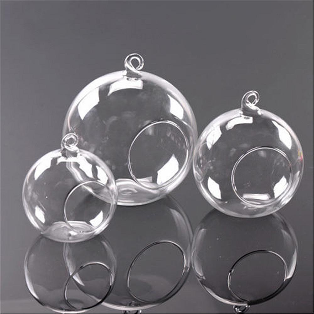 Glass Flower Planter Vase Hanging Design Terrarium Container Flower Planter Clear Glass Landscape Bottle For Wedding Decoration