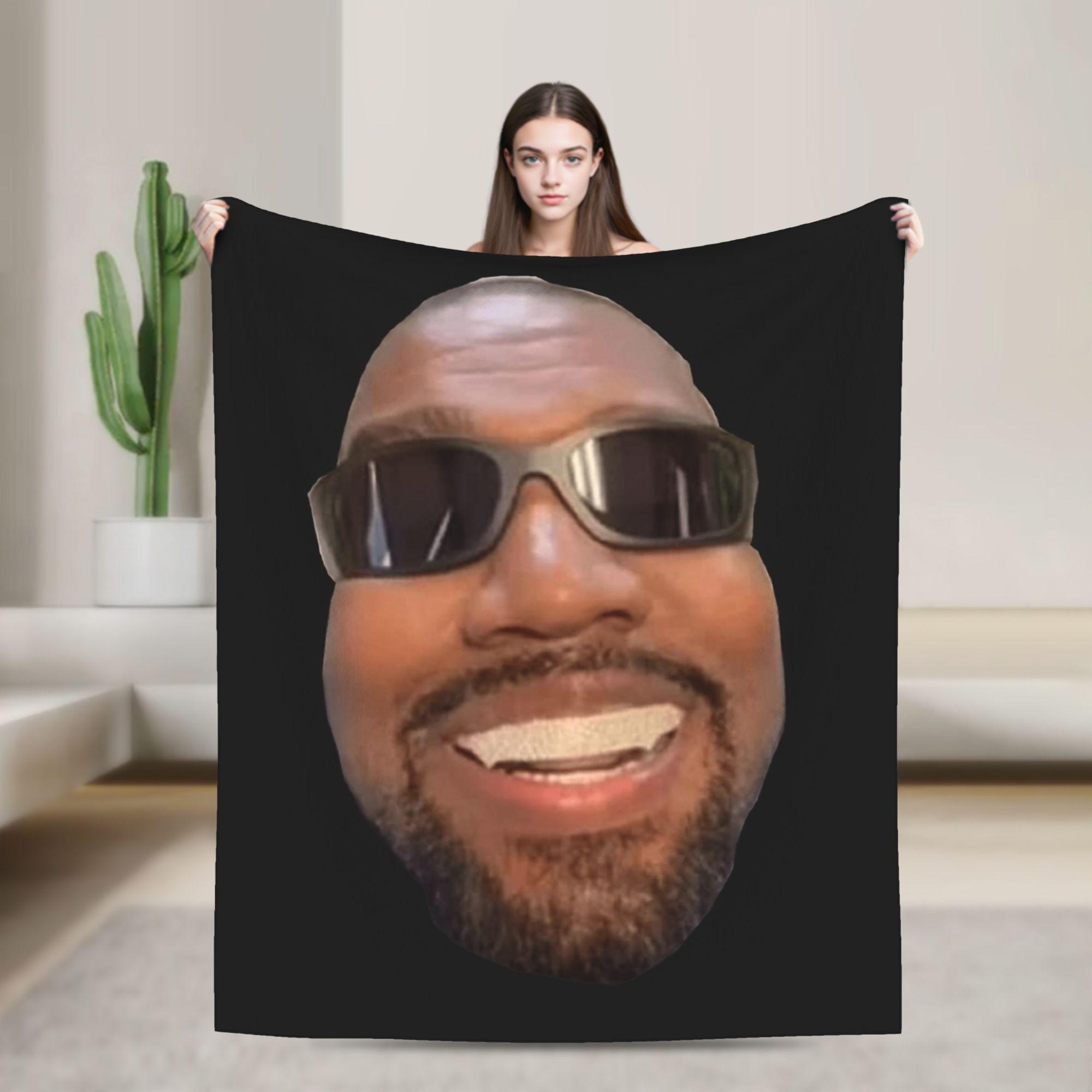 Kanye West Graduation Bear Blanket  Warm Soft Aesthetic Plush Throw Blanket For Couch Bed Decorative Flannel Bedspread Bed Cover 30x40in