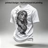 Men's Day of the Dead Graphic T-Shirt, Breathable Comfortable Casual Streetwear, Versatile Daily Wear with Fun Creative Design