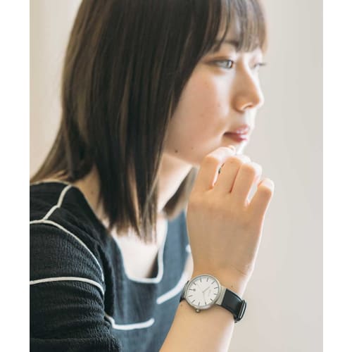 Montre Bering Classic Scandinave en Cuir de Veau Piqué pour Homme et Femme, 11035-400-J, Officiellement Importée