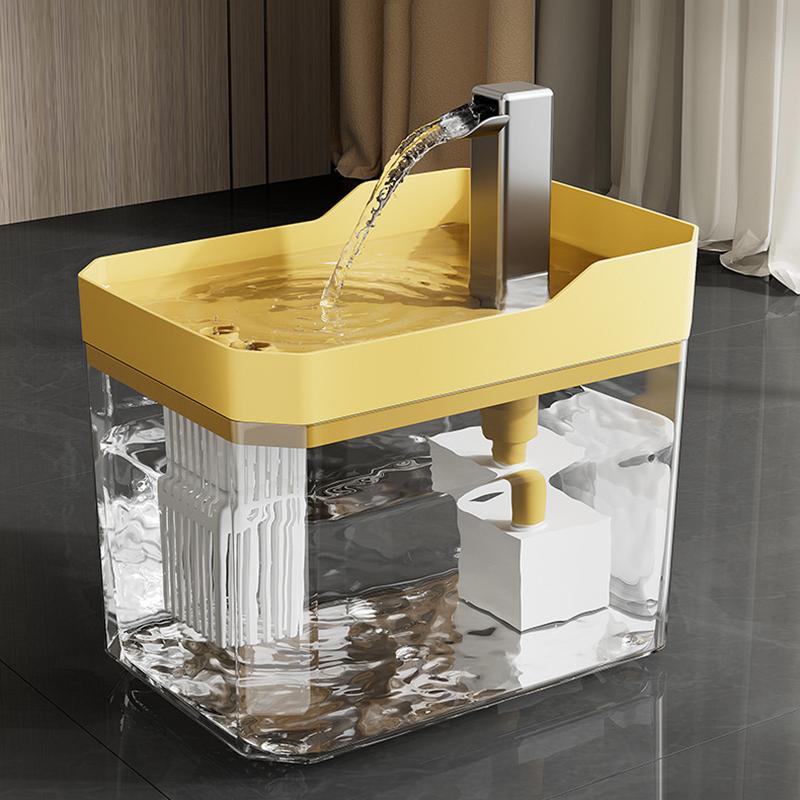 Transparenter Haustier-Wasserspender Plug-in automatischer Wassertrinker zirkulierendes und fließendes Wasser reibungslos Haustier-Wassertrinker