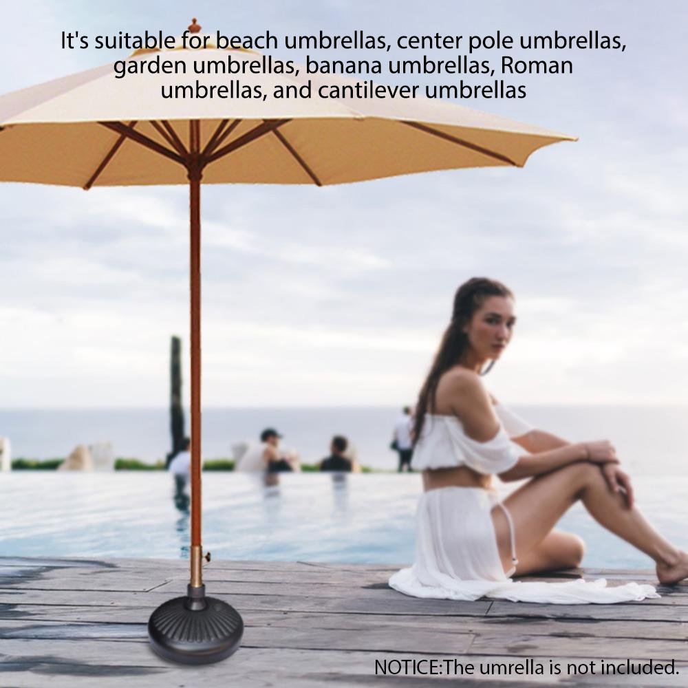 Umbrella Base Sand or Water Filled Base Portable Patio Umbrella Stand Courtyards Gardens Swimming