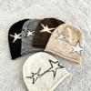 Shibuya Street Babes Star Knit Heap Hat Children Autumn and Winter Sweet Cool Internet Celebrity Versatile Pullover Wool Hat