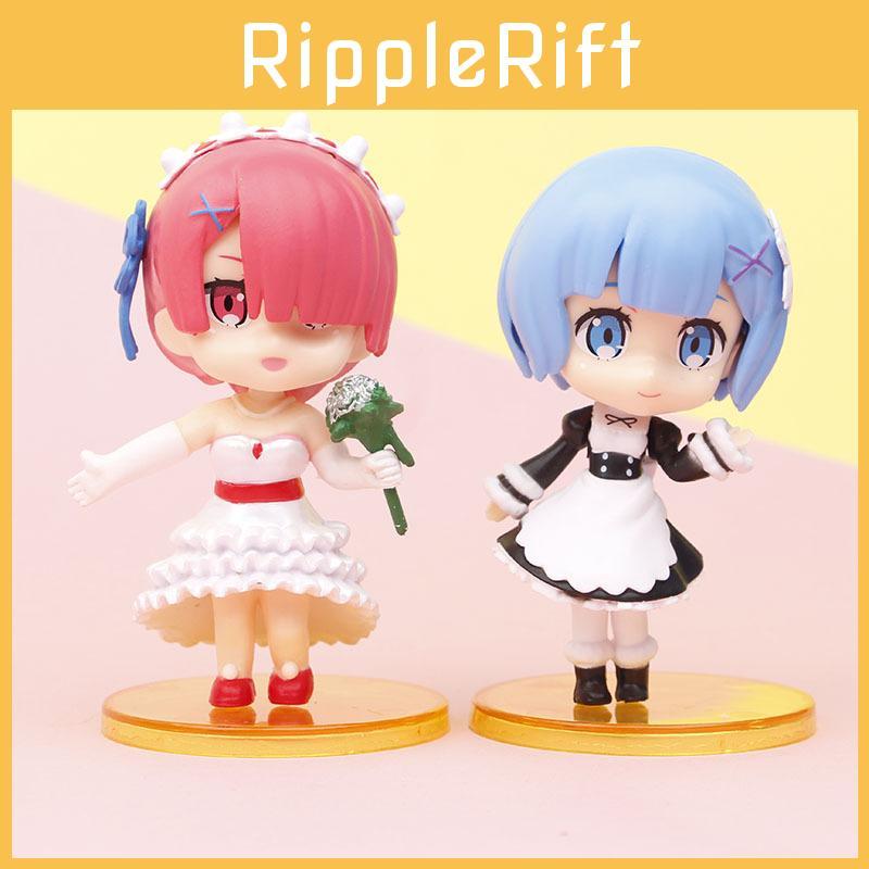 Elegant Rem Statue Model In Wedding Dress Kimono And Maid Costume For Collectors Blind Box Pvc Figure