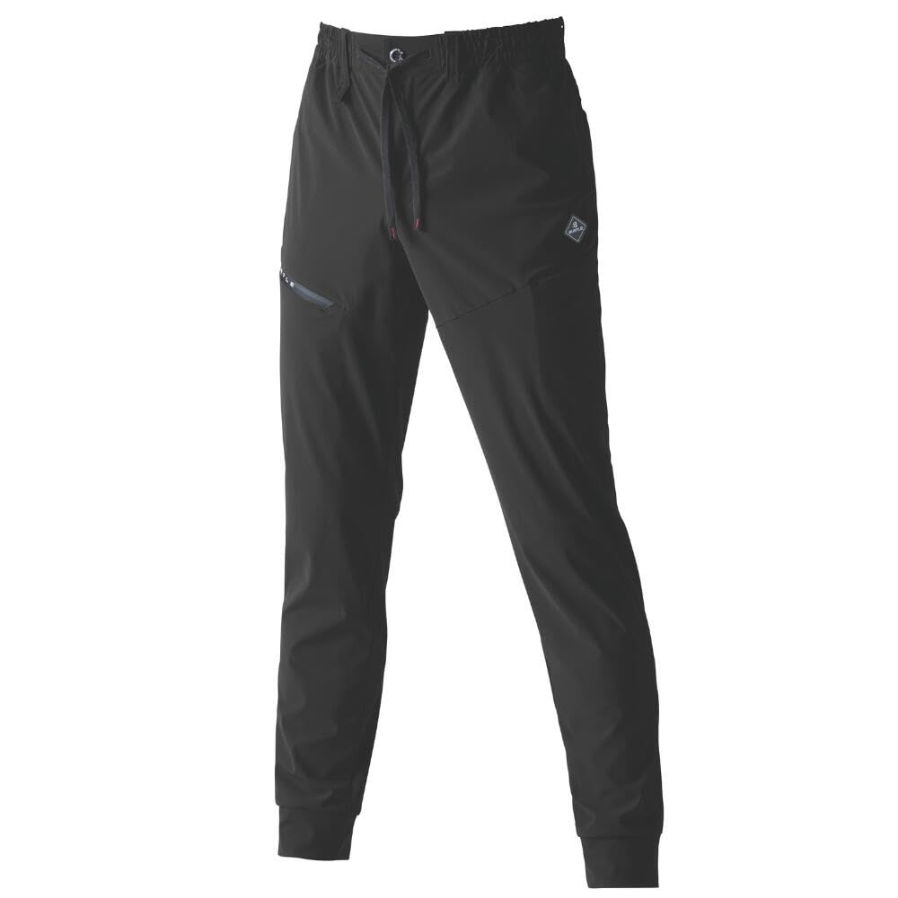 BURTLE 4099 Jogger Pants (Unisex), Cool Touch Stretch, Black, Size XL