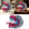 Mini Betta Fish Statue for Shelf Decors, Colorful PVC Tropics Fish Model Ornament with Realistic Detail for Desk and Living Space