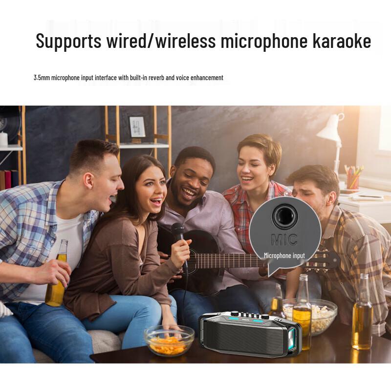 Philips TAX5409 Portable Outdoor Bluetooth Karaoke Speaker