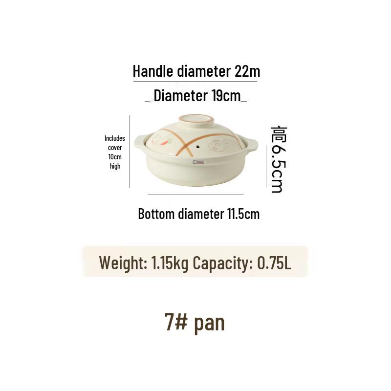 ZISIZ Ceramic Alcohol Stove Hot Pot with Lid
