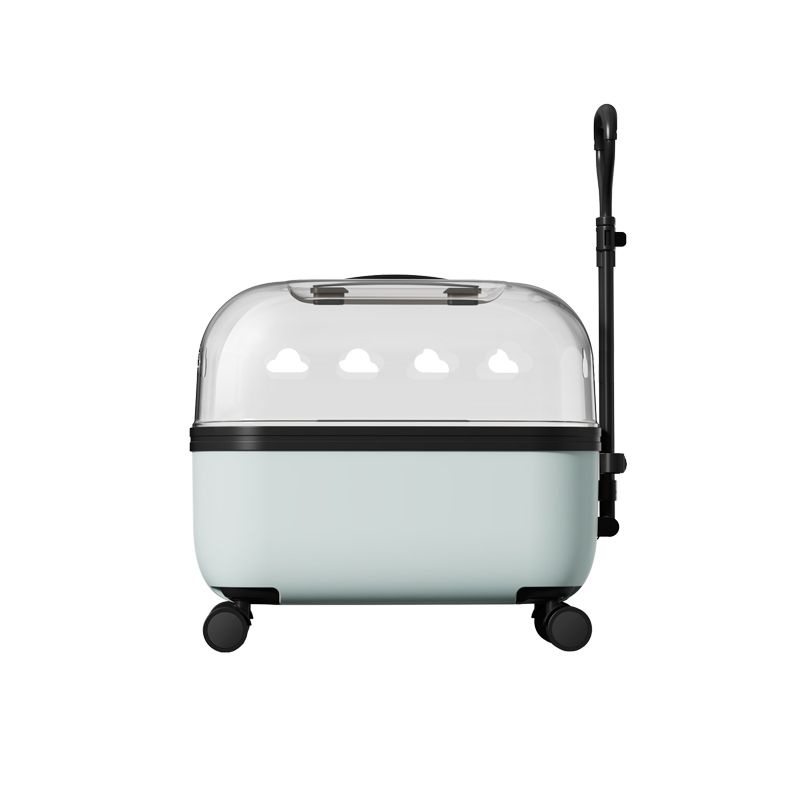 

Коляска для домашних животных Кошачья сумка на колесиках Чемодан для путешествий для собак Большое пространство для переноски Кошачий багаж Переноски для домашних животных Товары небесно-голубой