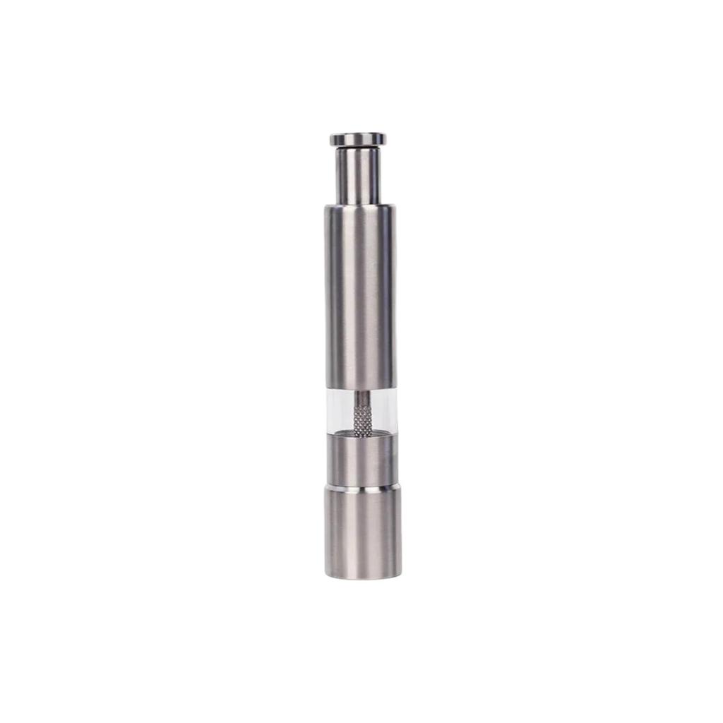 1pc-Manual Black Pepper Stainless Steel Grinder, Manual Stainless Steel Grinder, Kitchen Utensils Artifacts Artificial Seasoning