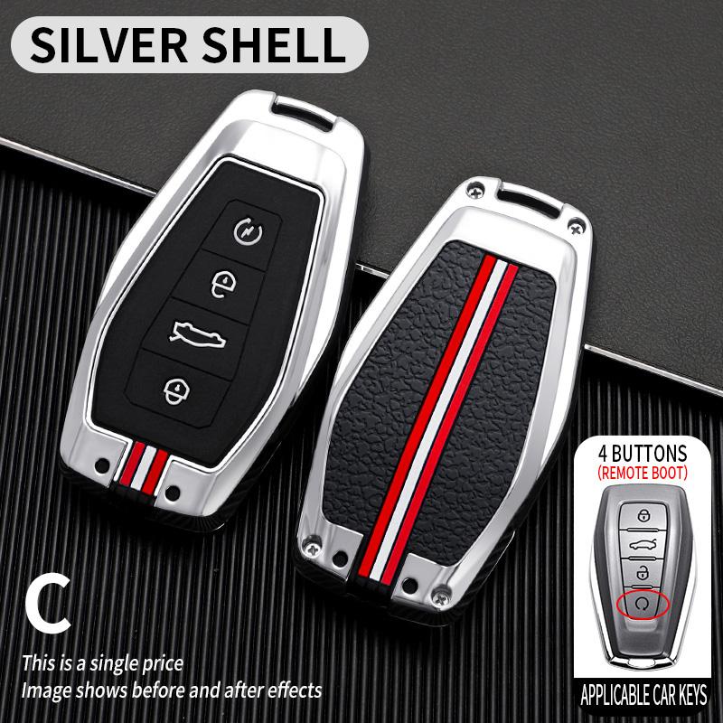 Zinc Alloy Car Key Case Cover Protective Shell Fob for Geely Okavango Coolray Atlas Monjaro Tugella Emgrand GT S Proton X50 X70