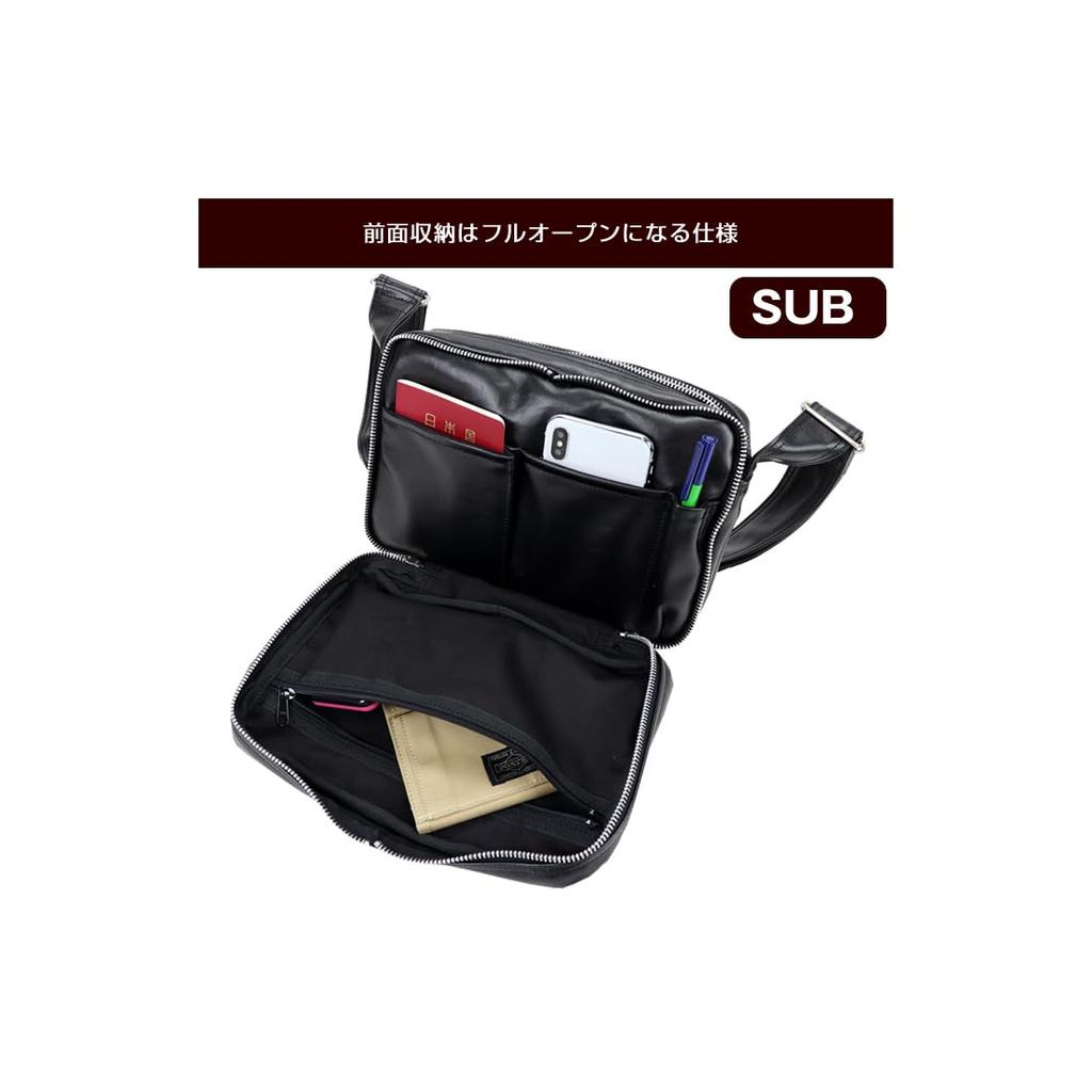 Freestyle Umhängetasche A5 Größe für Männer und Frauen Segeltuch [Porter] (hohe Dichte (Urethanbeschichtung), Braun)