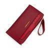 Stylish and Simple Women's Long Wallet with Draw Card, Two Fold Zipper, Change Bag, Card Bag, Wallet.