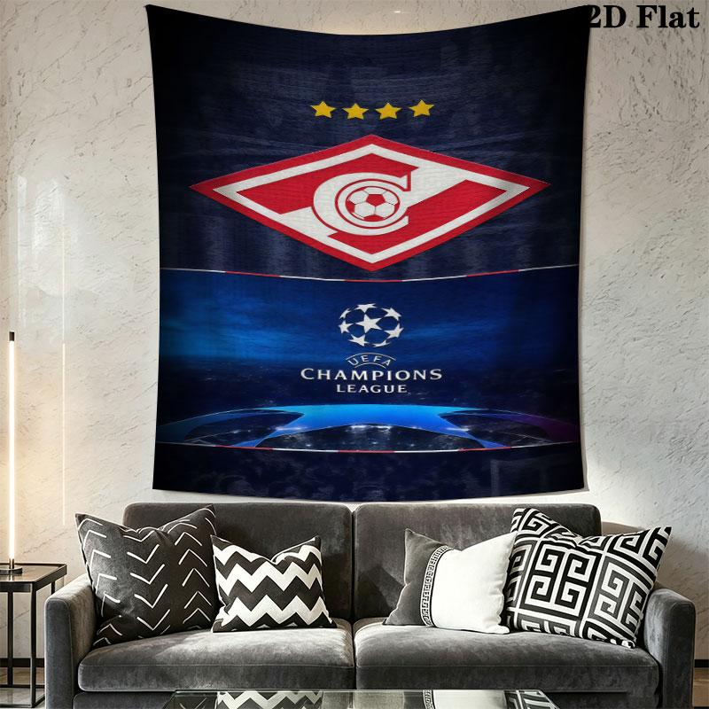 Spartak Moscow Zeal Wall Hanging Printed Fabric Blanket Decorative Tapestries for Bedroom Living Room Home Decor