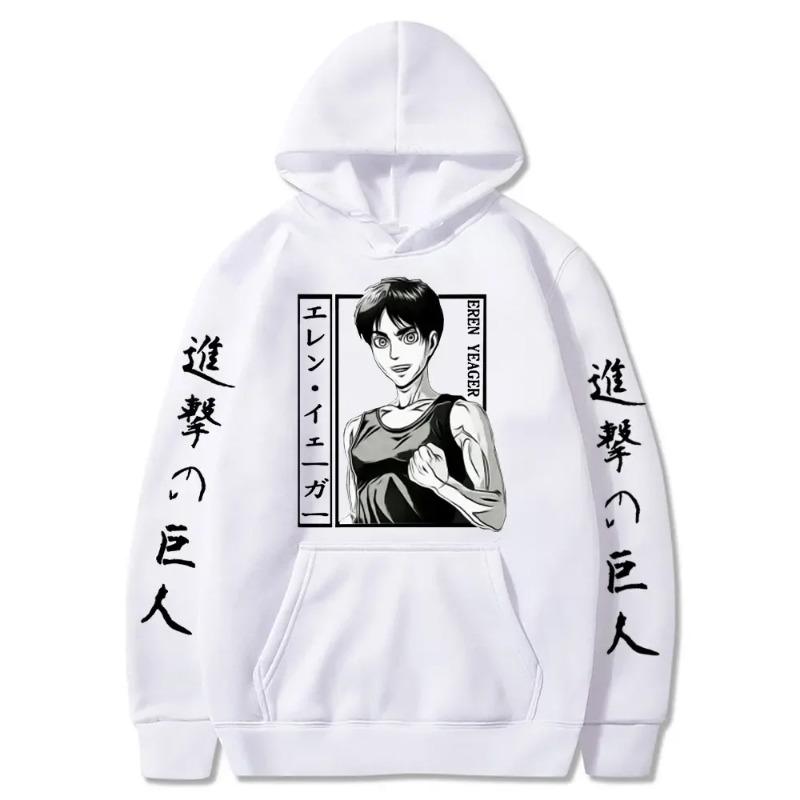 Attack on Titan Anime New Hoodie Autumn Winter Casual Warm Hoodies Men Japanese Anime Eren Yeager Sweatshirt