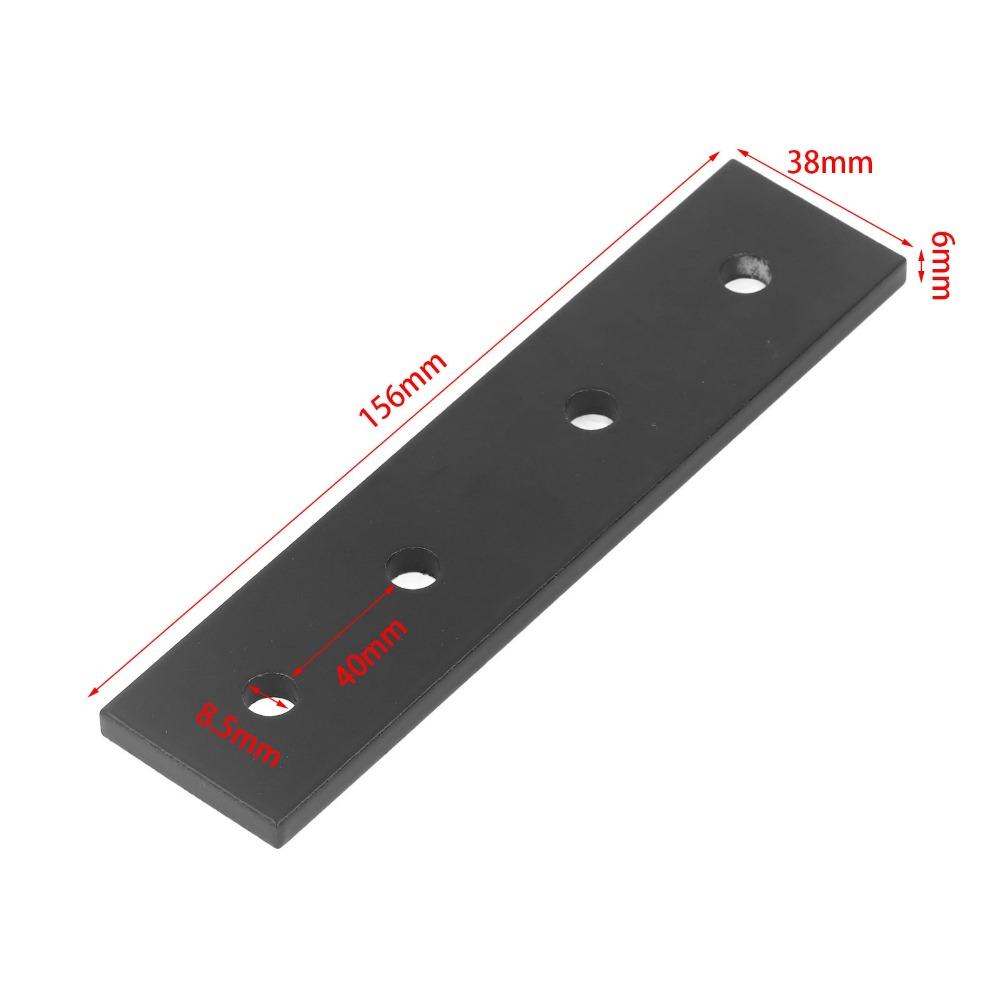 2 Stück Aluminiumlegierung Verbindungsplatten Flach Gerade 4 Loch Flach Gerade Winkel Metall Befestigungszubehör