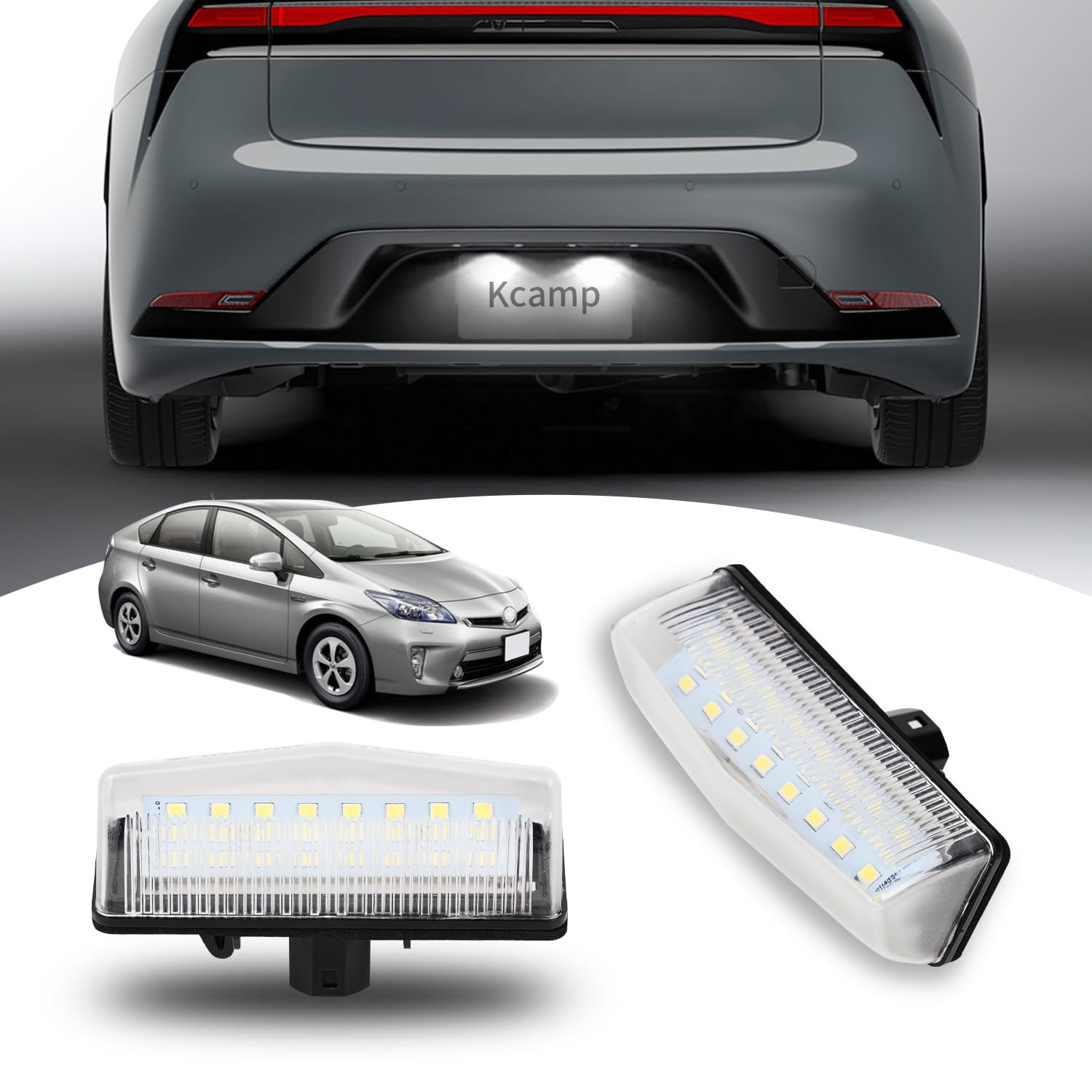 

Kitazawa Shoji Prius LED License Plate Super Compatible with Prius 20 30 Prius and 40 Custom Genuine Set of 2 Light, Bright, Series, Series, Alpha,