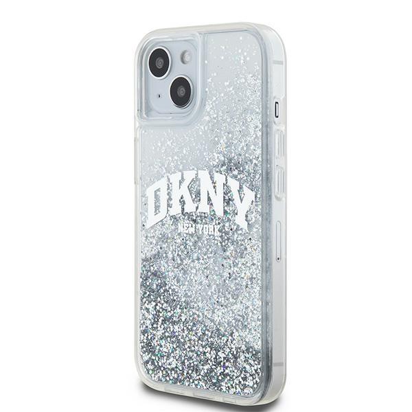 Dkny Dkhcp15Slbnaet Iphone 15 / 14 / 136.1 White Hardcase Liquid Glitter Big Logo