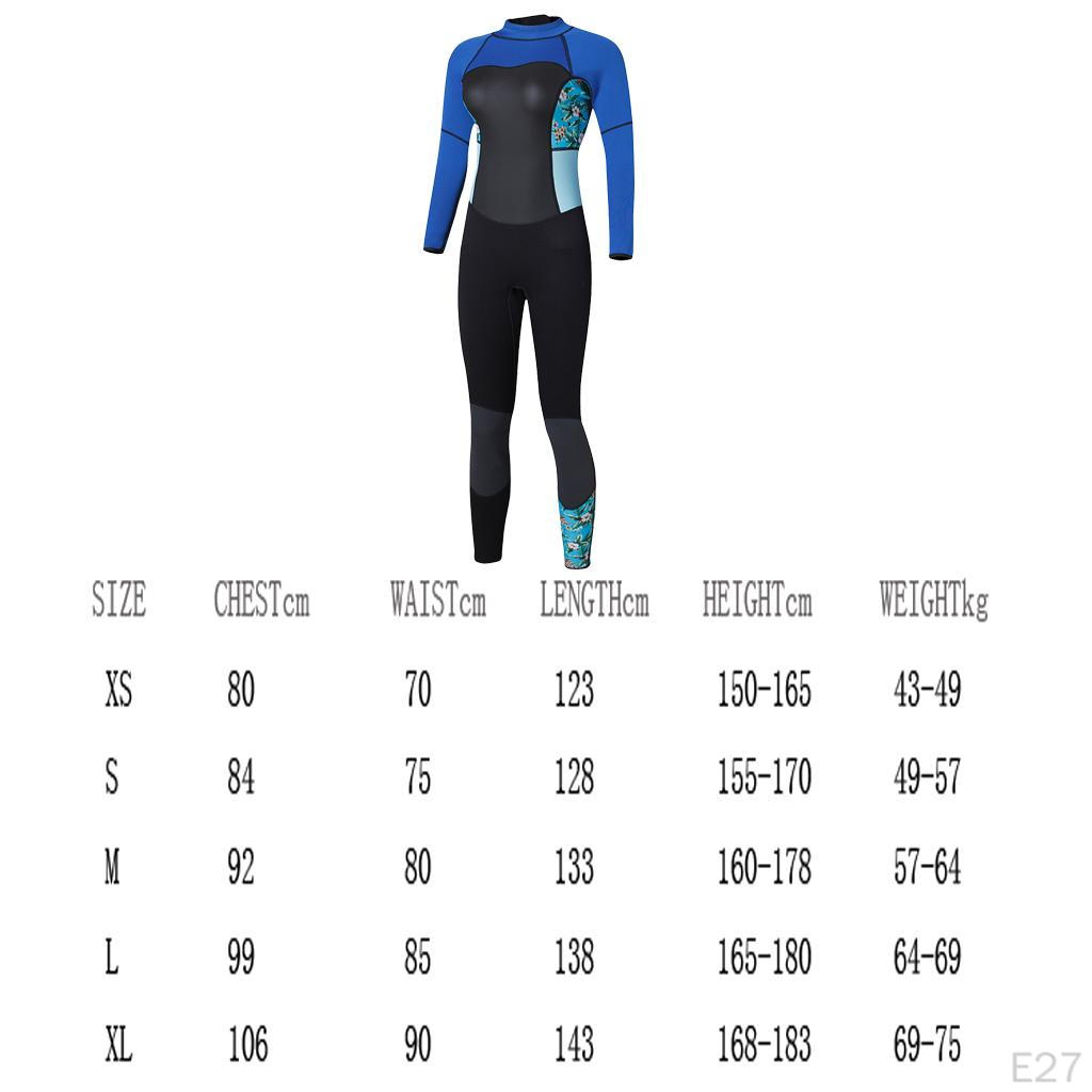 Stretch Neoprene Full Wetsuit for Dive Swim Surf Snorkeling