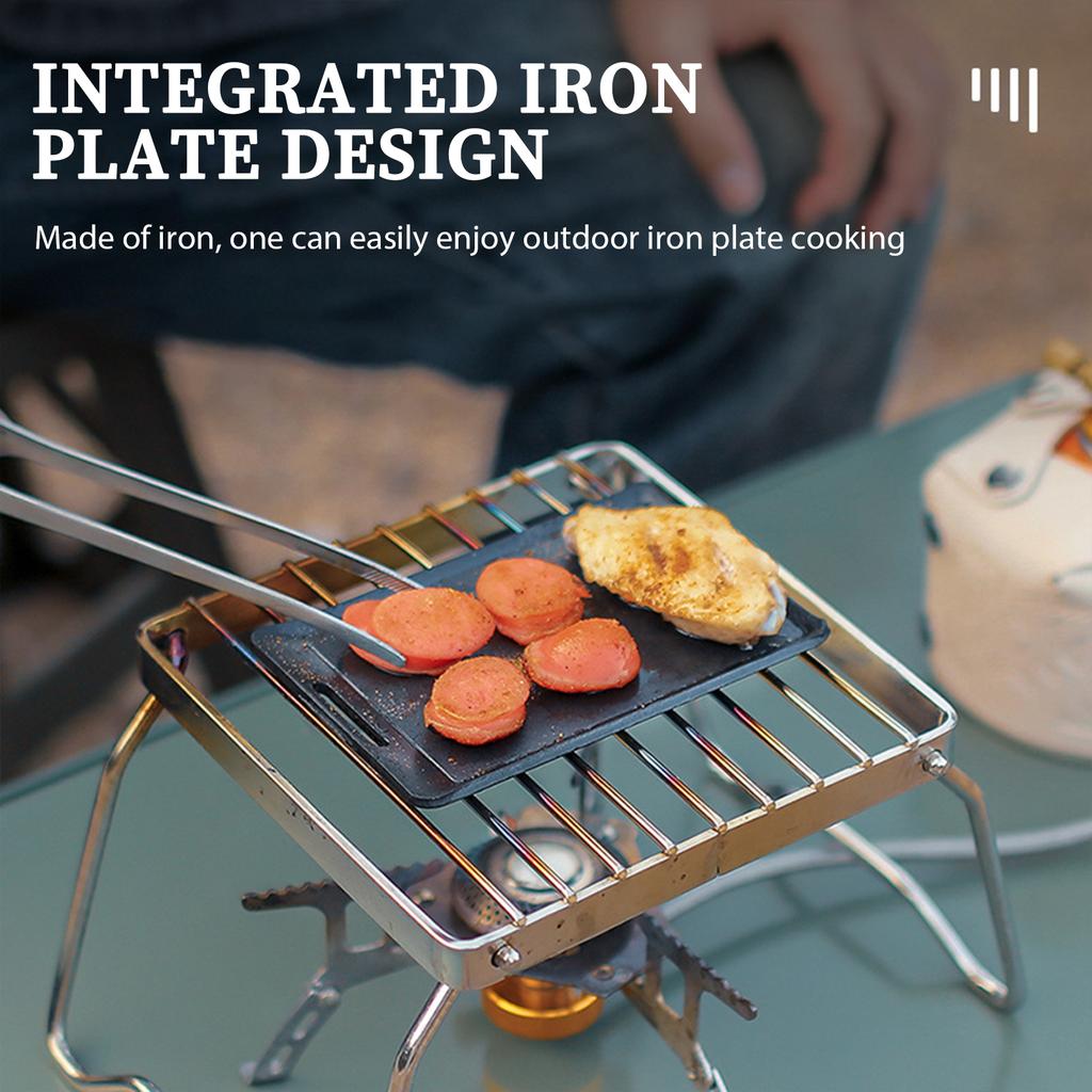 Foldable Grilling Pan Portable Steak Frying Pan For Camping Picnic
