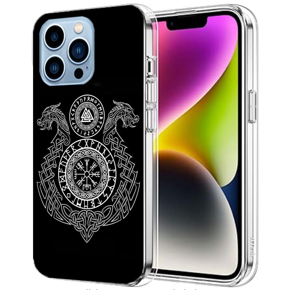Nordic Norse Cases Phone Case For Iphone 17E 16E 17 Air 16 Pro Max 15 Pro 14 Plus 11 13 12 Mini Cover Cases Compatible with Suit