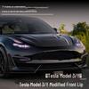 2024+ Tesla Model 3/Y Front Lip & Splitter Kit: Non-Destructive Installation, Perfect for Upgrades.