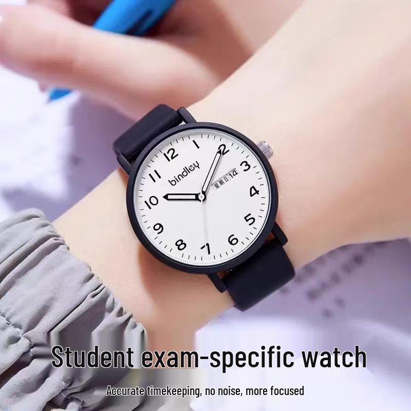 2025 Student Silent Quartz Waterproof Watch - Unisex for Middle/High School