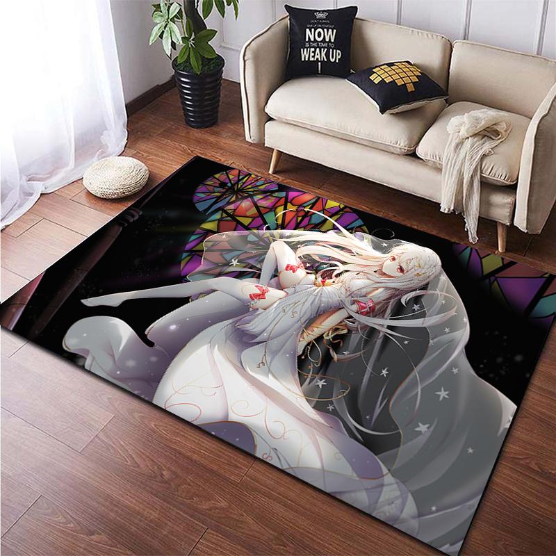 Sexy Anime Girl Carpet Game Room Party Super Cool Rug Anime Room Decor BIKINI PARTY Mat Halloween Mat Picnic Mat Yoga Mat
