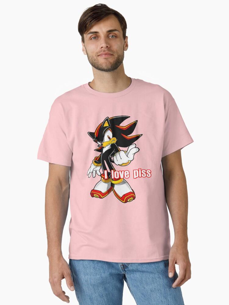 Sonic the Hedgehog Shadow The Hedgehog I Love Piss Classic T-Shirt