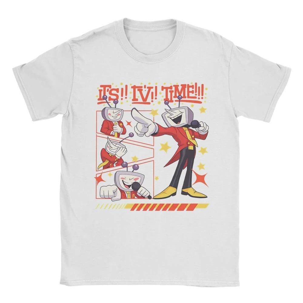 Tenna Deltarune Game Its TV Time Meme Printed Cotton TShirt New Oversized Unisex Tee S