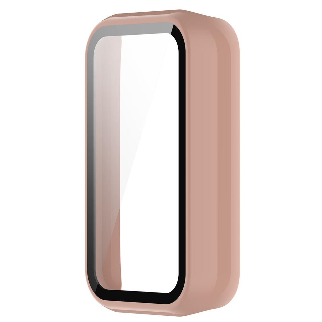 2in1 Glas Displayschutzhülle für Huami Amazfit band 7 Smart Vollschutzhülle Bumper Abdeckung Schale Hartglasfolie Harte Kante